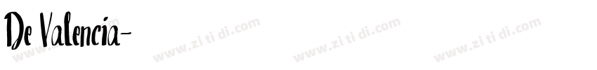 De Valencia字体转换